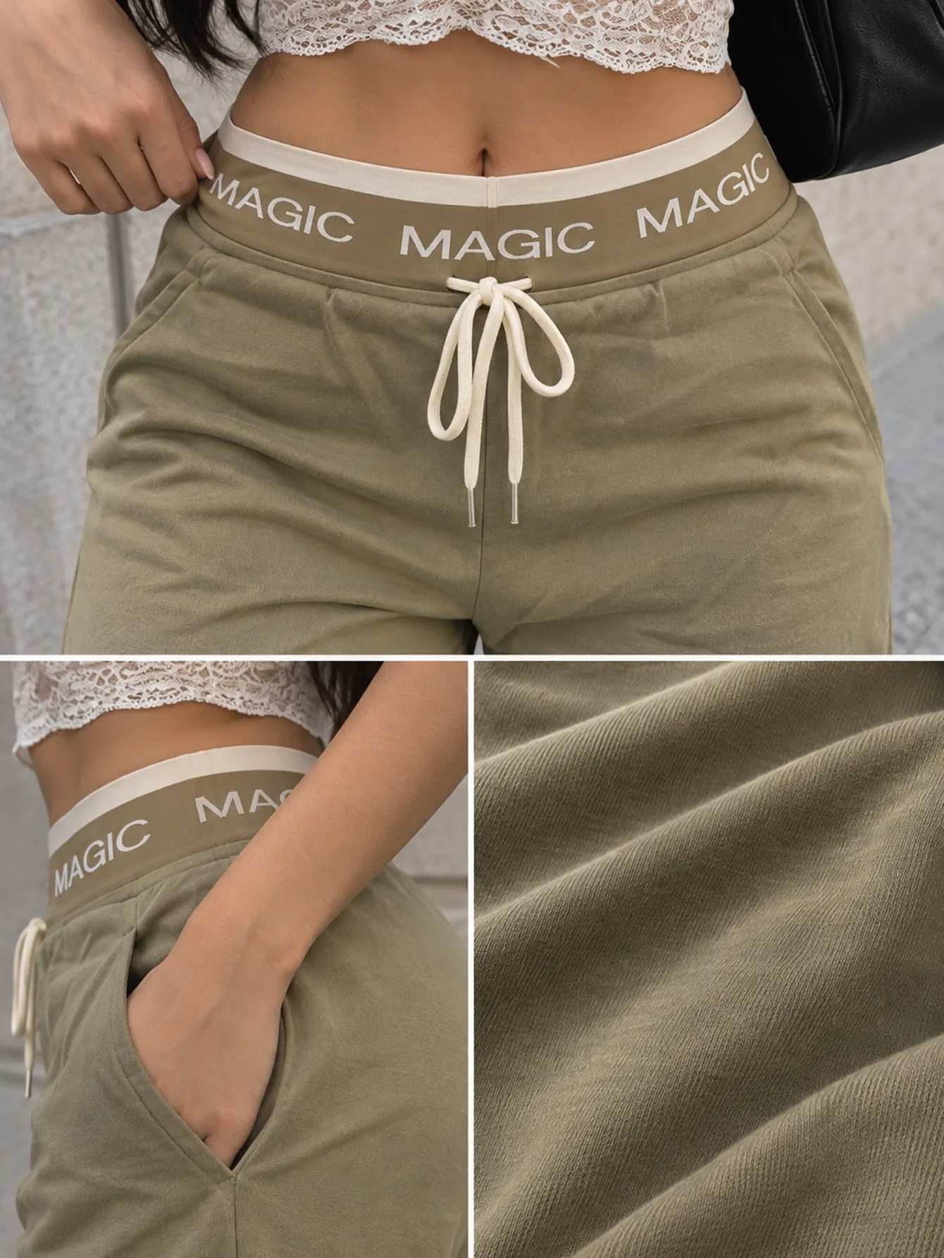 AD2648 Pantalón holgado con detalle en cintura 15819